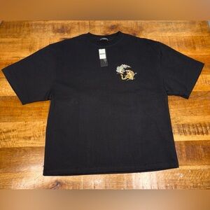 Contribe Embroidered JapaneseJapan Map Dragon/Tiger T Shirt Size M Great Graphic